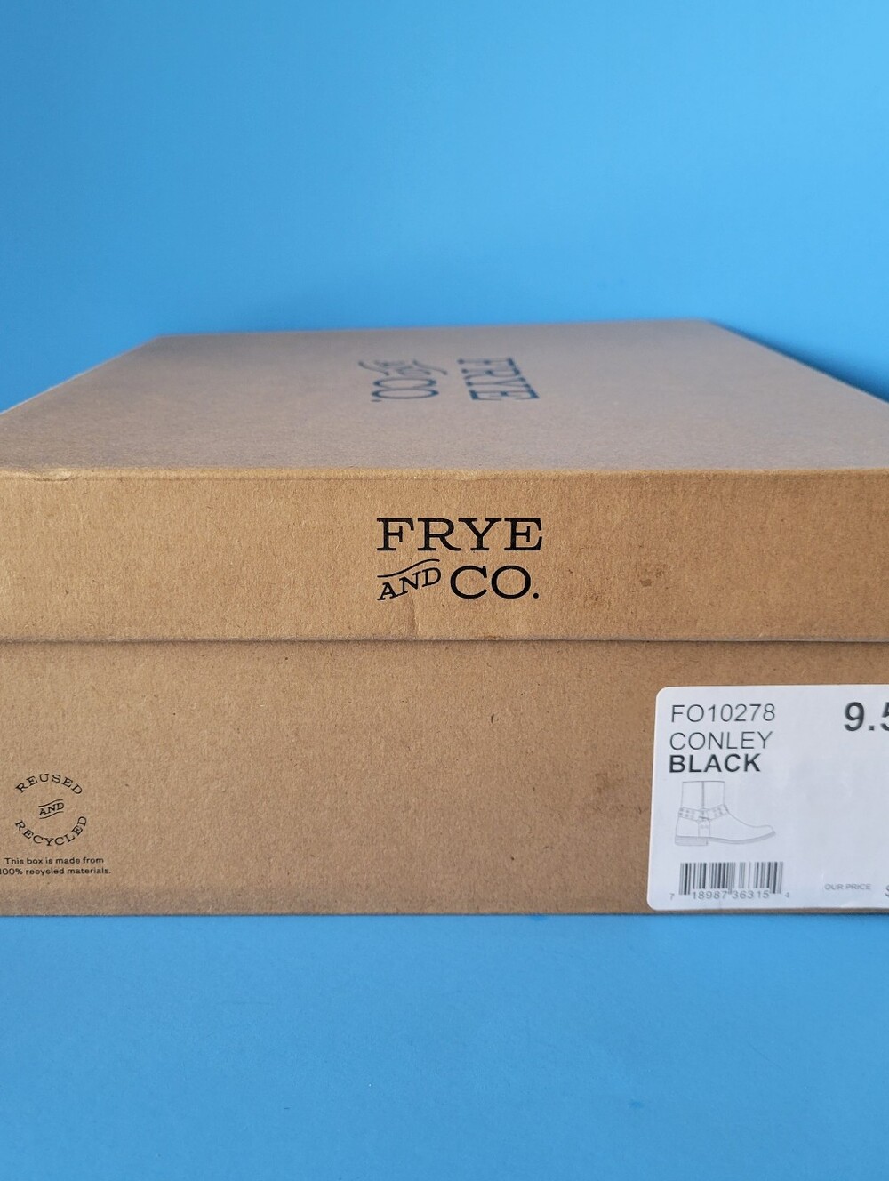 Frye & Co Heel Booties Boots Conley Woman's 9.5 M Black Side Zipper NWT New NIB - Picture 11 of 12